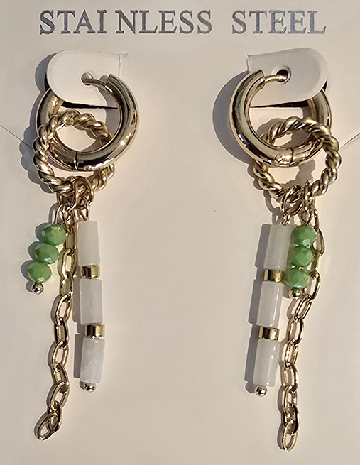 Rvs oorbellen bedels